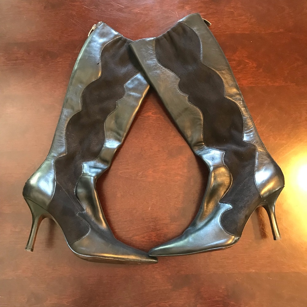 Anne Klein leather boots. Size 7.5